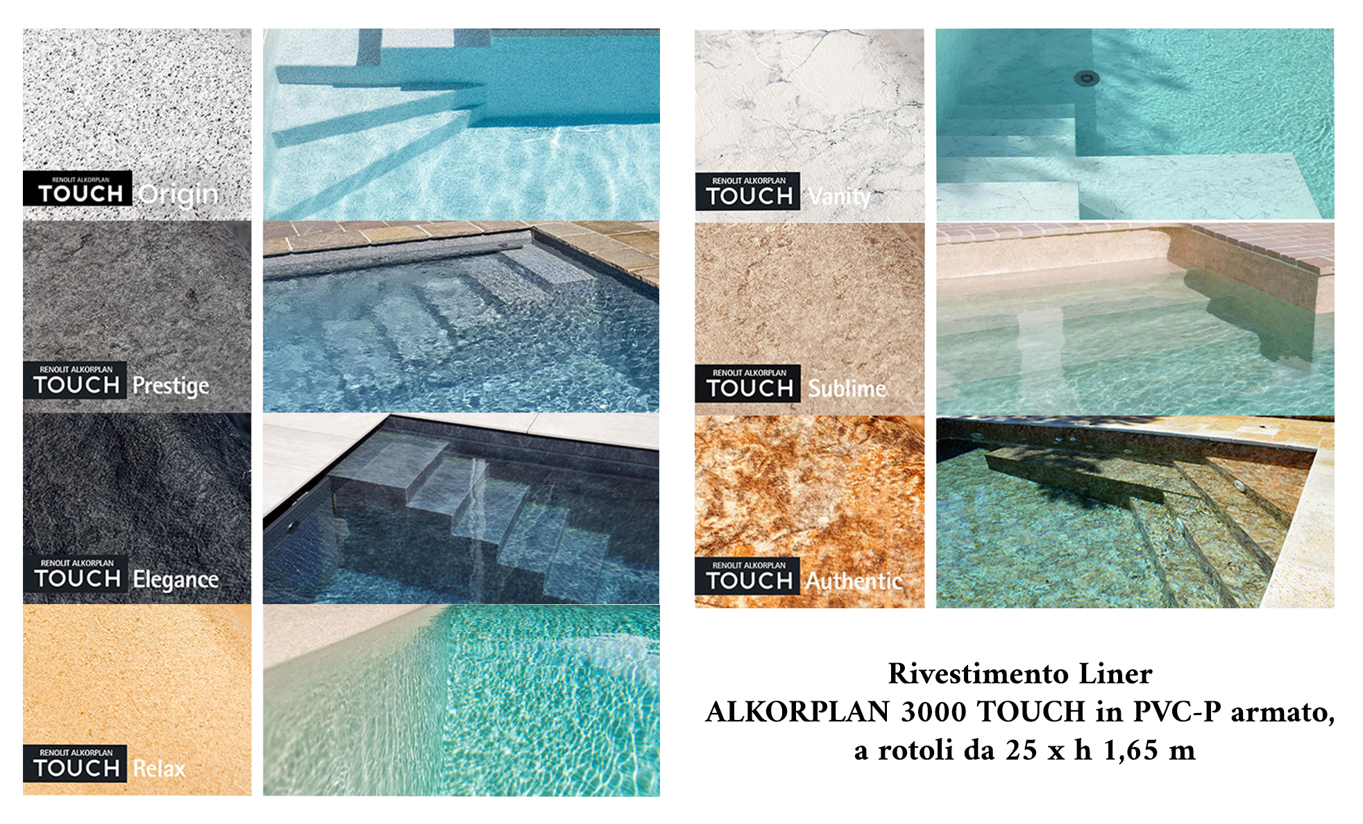 I NOSTRI RIVESTIMENTI LINER PER LA VOSTRA PISCINA